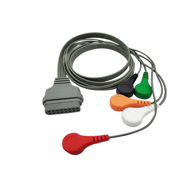 5/7/10 Lead Edan Ecg Holter Cable for SE-2003/SE-2012